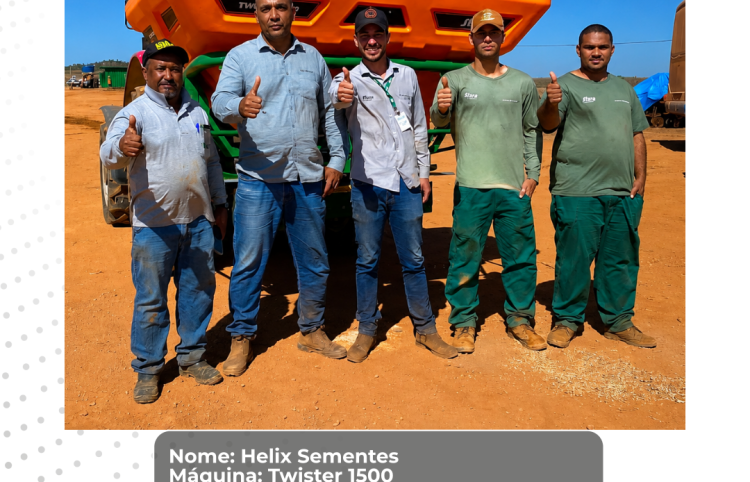 Futura Máquinas realiza entrega técnica de Twister 1500 para a Helix Sementes em Paracatu/MG