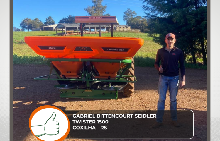 ENTREGA DISTRIBUIDOR TWISTER 1500 - COXILHA - RS