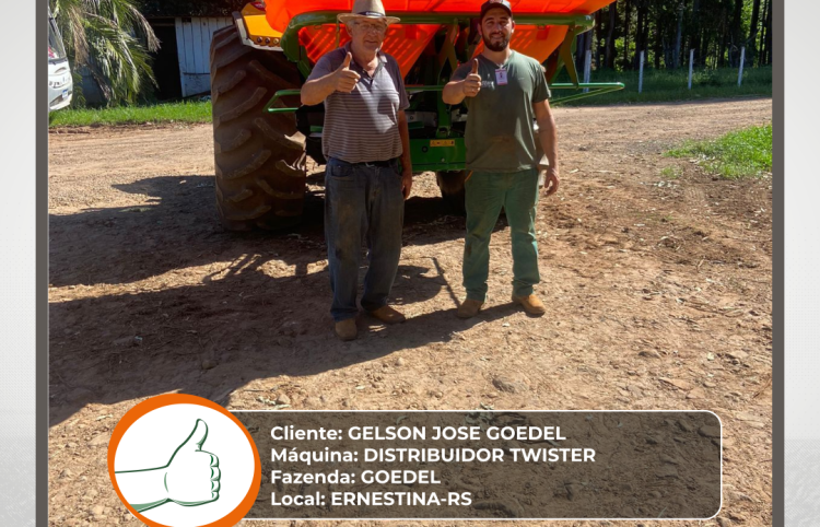 ENTREGA TECNICA DISTRIBUIDOR TWISTER - ERNESTINA-RS