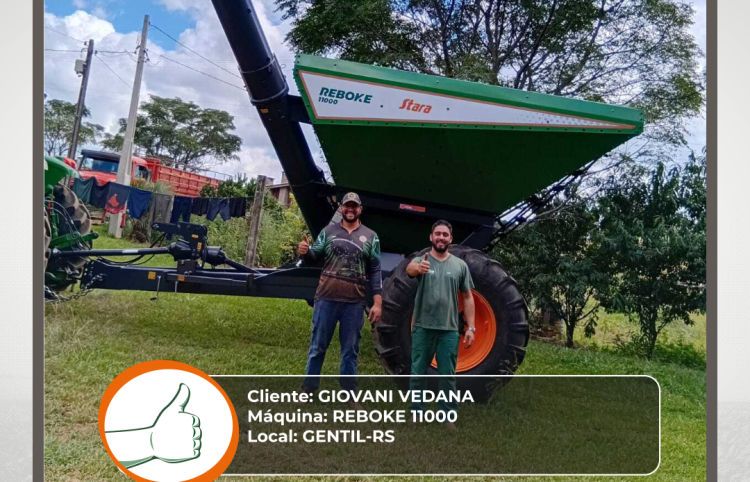 ENTREGA DE CARRETA REBOKE 11000 - GENTIL - RS