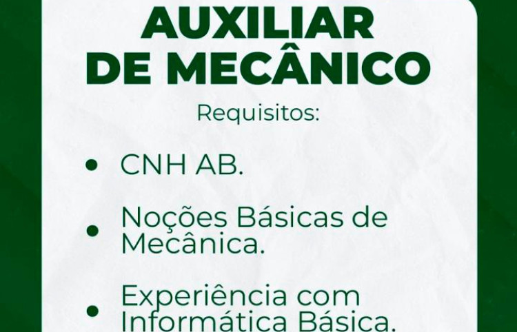 Faça parte da nossa equipe!