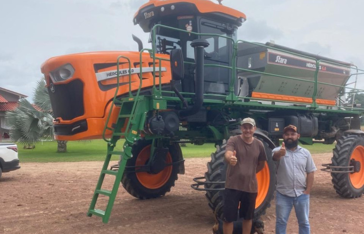 Mais uma máquina Stara nos campos do Pará! 💚🧡
