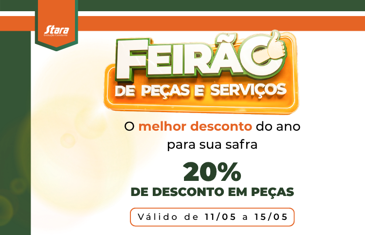Ritmo Máquinas realiza Feirão de Peças e Serviços com condições exclusivas de 11 a 15 de maio