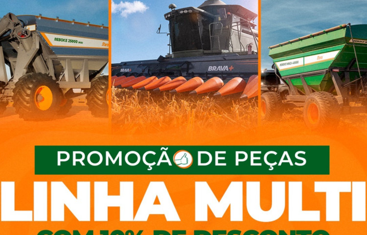 Promoção de Peças na Agriterra em Agosto!