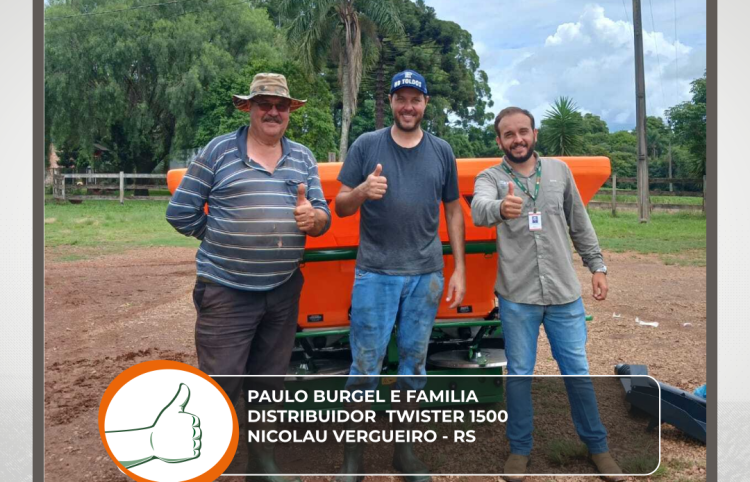 ENTREGA DE DISTRIBUIDOR TWISTER 1500 - NICOLAU VERGUEIRO - RS
