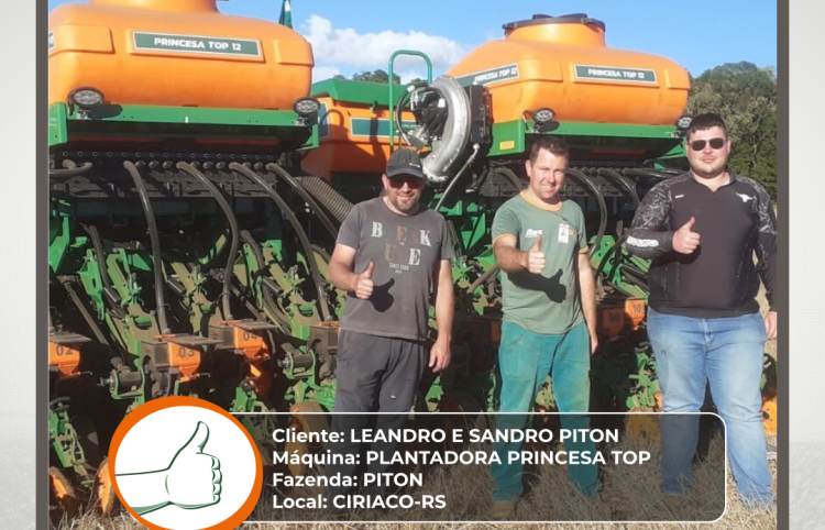 ENTREGA PLANTADORA PRINCESA TOP - CIRIACO - RS