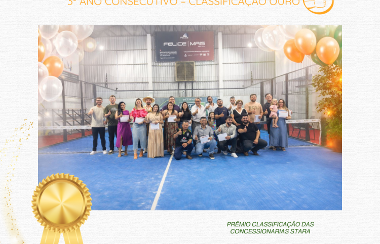 3 anos consecutivos sendo OURO!