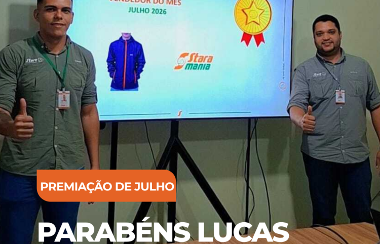 VENDEDOR DESTAQUE DE JULHO