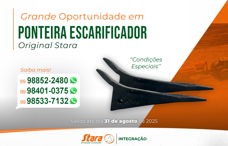 Grande oportunidade em Ponteiras Escarificador