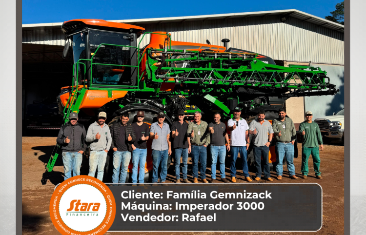 Tratorpeças realiza entrega de Imperador 3000 para a Família Gernizack