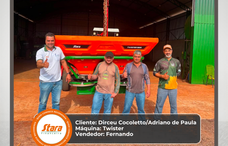 Tratorpeças realiza entrega de Twister para Dirceu Cocoleto e Adriano de Paula