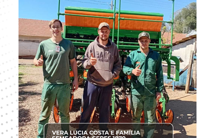 ENTREGA SEMEADORA CERES 1870 - GABIJU - RS