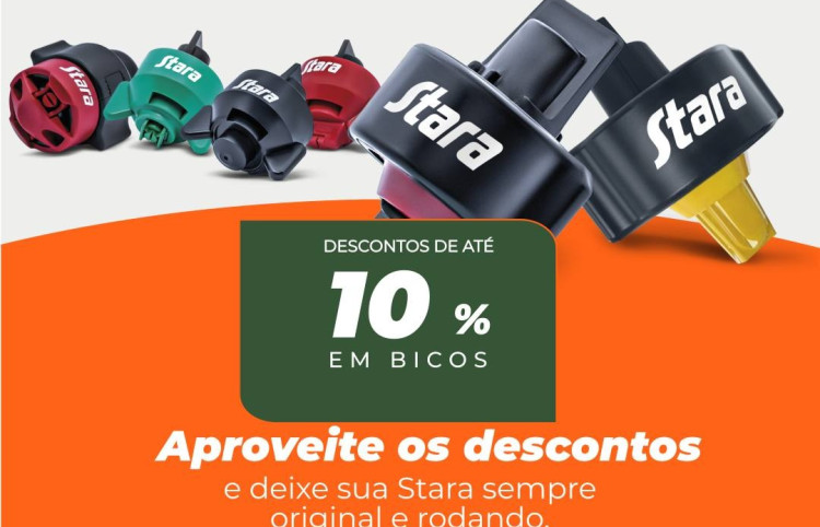 Pulverização eficiente: aproveite até 10% de desconto em bicos e corpos de bico