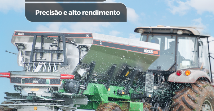 Distribuidor Hércules Inox: Precisão e Alto Rendimento no Campo