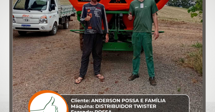 ENTREGA TECNICA DISTRIBUIDOR TWISTER - VILA MARIA-RS