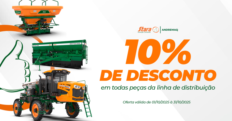Outubro com 10% de desconto em peças da linha de distribuição