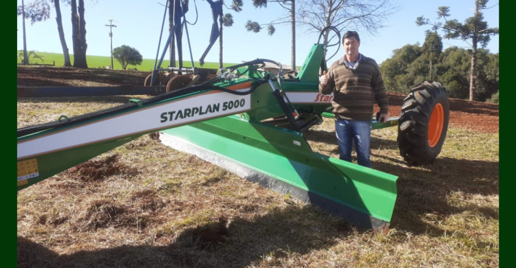 ENTREGA TECNICA PLAINA NIVELADORA STARPLAN 5000 EM COXILHA - RS