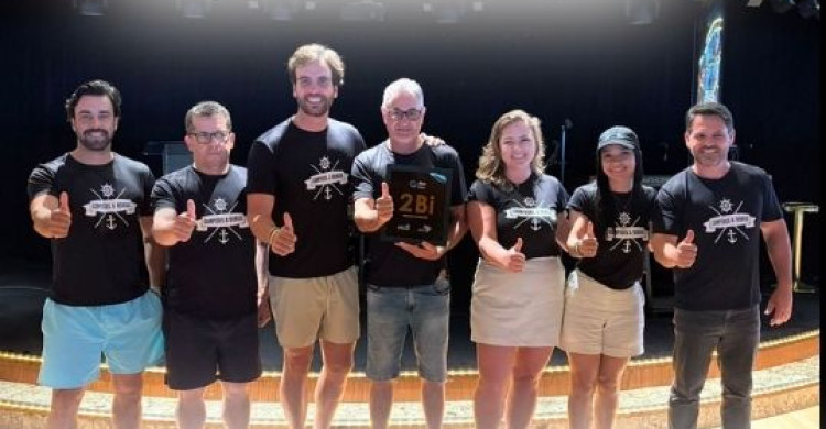 Campeões a Bordo: Equipe da Arrozeira Marina vive cinco dias de integração em alto-mar com o Consórcio Stara e Embracon