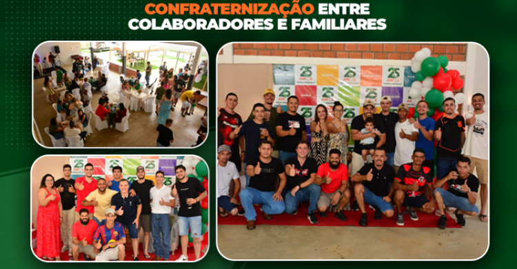 Celebramos juntos mais um ano de união na Terra Máquinas