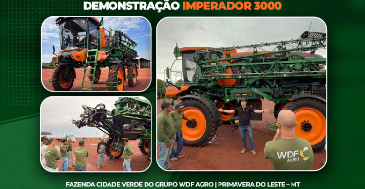 Demonstração do Pulverizador Imperador 3000 destaca tecnologia e eficiência