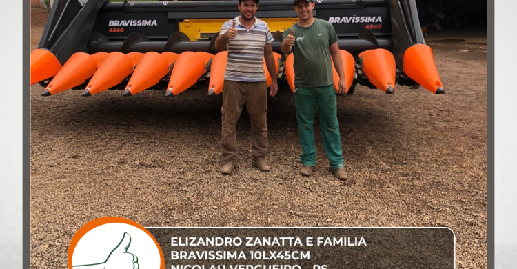 ENTREGA DE PLATAFORMA DE MILHO BRAVISSIMA- NICOLAU VERGUEIRO - RS