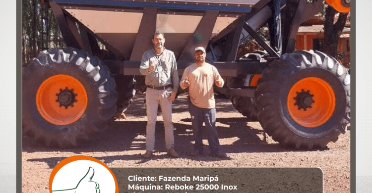 MAQFORTE REALIZOU A ENTREGA DE UMA REBOKE 25000 INOX