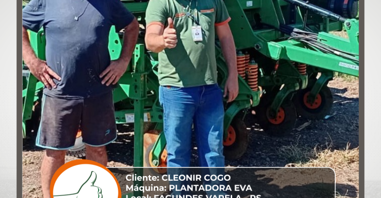 ENTREGA DE PLANTADORA EVA - FAGUNDES VARELA - RS