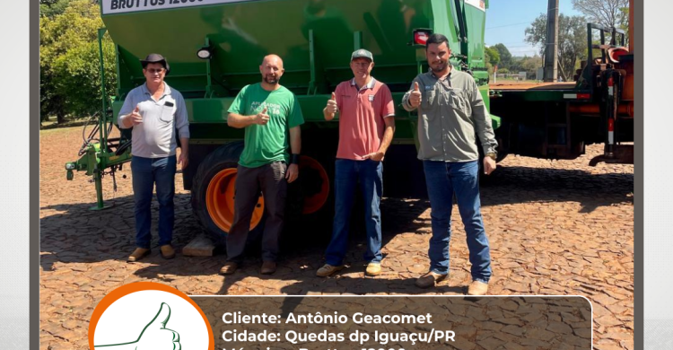 Entrega Bruttus 12000 em Quedas do Iguaçu/PR 🌾