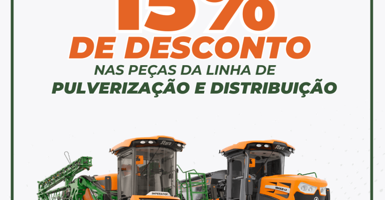 PROMOÇÃO DE PEÇAS NA LINHA DE PULVERIZAÇÃO E DISTRIBUIÇÃO