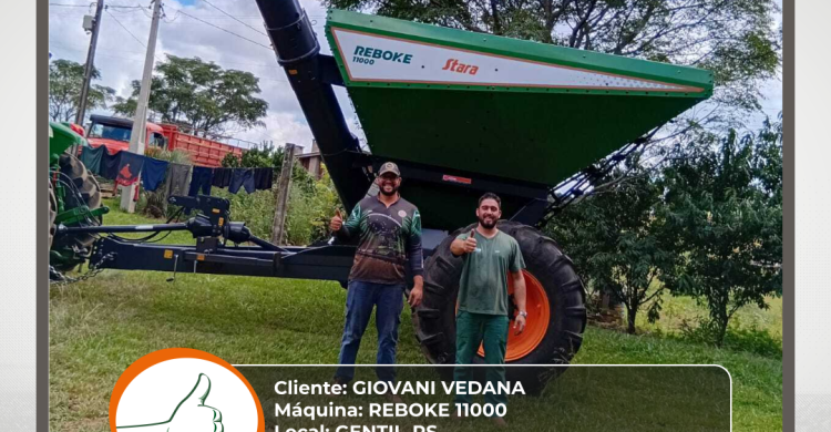 ENTREGA DE CARRETA REBOKE 11000 - GENTIL - RS