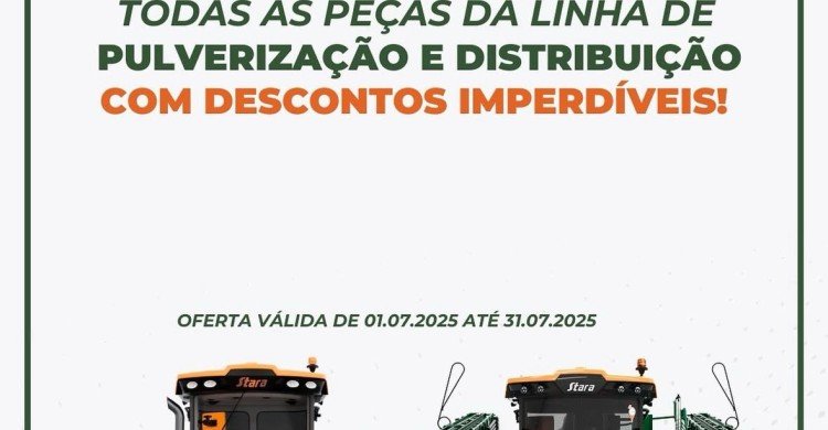 TODAS AS PEÇAS DA LINHA DE PULVERIZAÇÃO E DISTRIBUÇÃO COM DESCONTOS IMPERDIVEIS