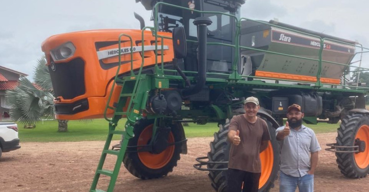 Mais uma máquina Stara nos campos do Pará! 💚🧡