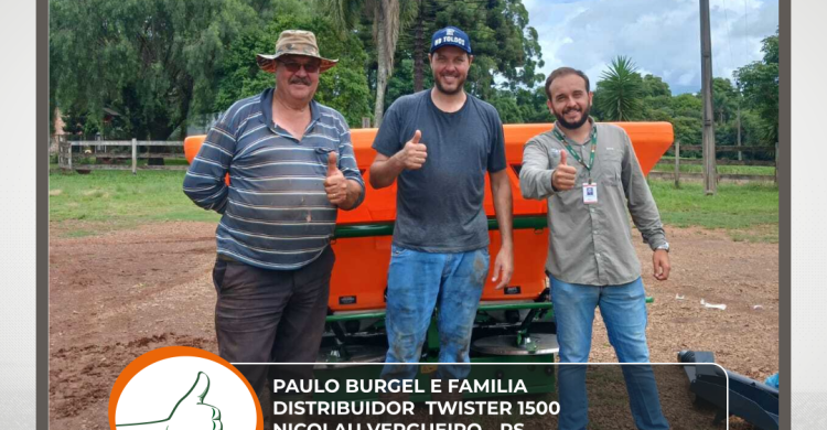 ENTREGA DE DISTRIBUIDOR TWISTER 1500 - NICOLAU VERGUEIRO - RS