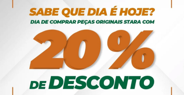 FEIRÃO INICIA HOJE COM ATÉ 20% DE DESCONTO EM PEÇAS E SERVIÇOS