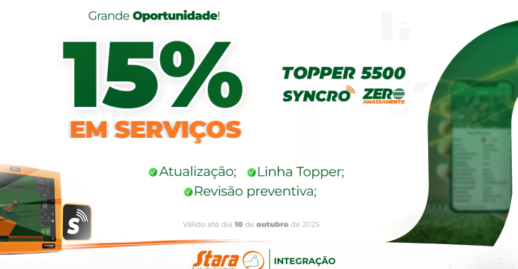 Aproveite 15% de desconto em serviços
