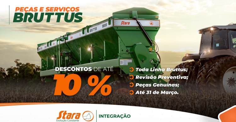 Peças e Serviços Bruttus com condições especiais!