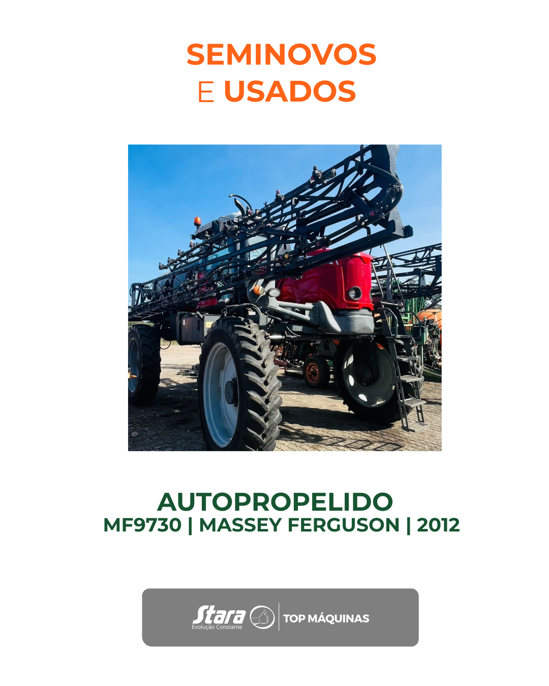 Pulverizador Autopropelido MF 9730