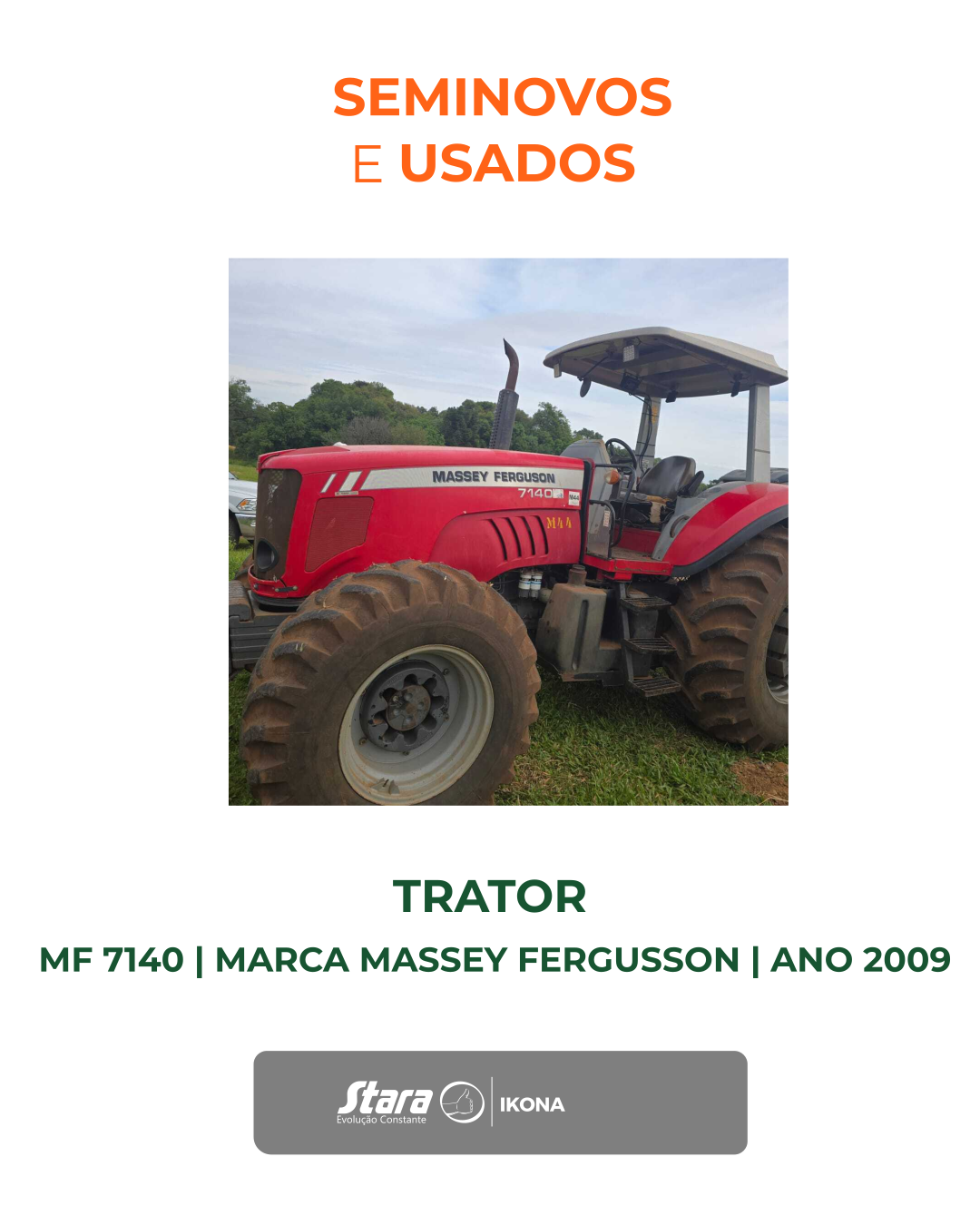 TRATOR AGRICOLA MODELO MF 7140