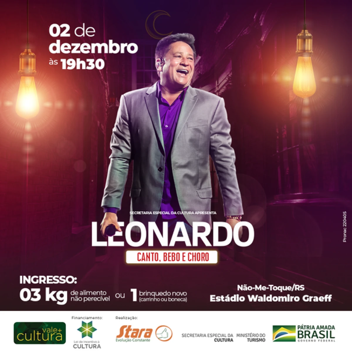 Stara promoverá show com Leonardo no dia 2 de dezembro