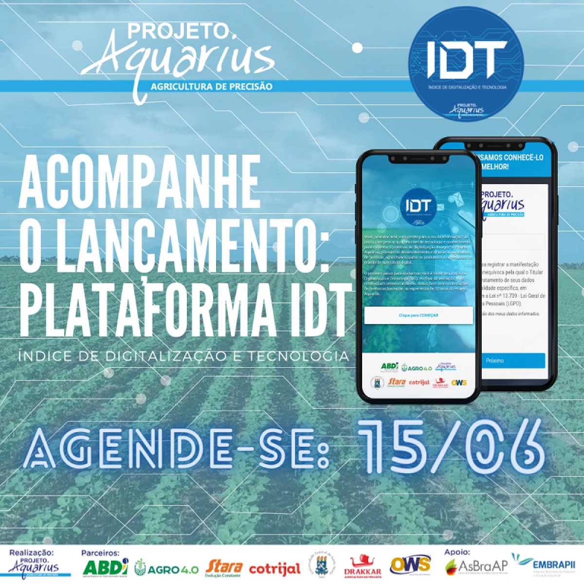 Stara e Projeto Aquarius: parceria para digitalização no Agronegócio
