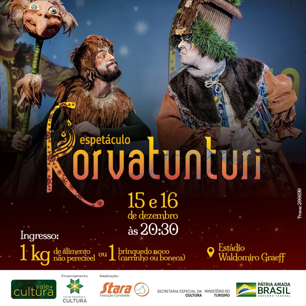 Stara apresenta para Não-Me-Toque e região o Espetáculo Korvatunturi