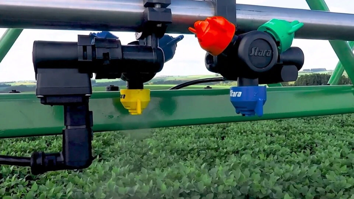 Twin Row Spraying System: efficient spraying at any speed