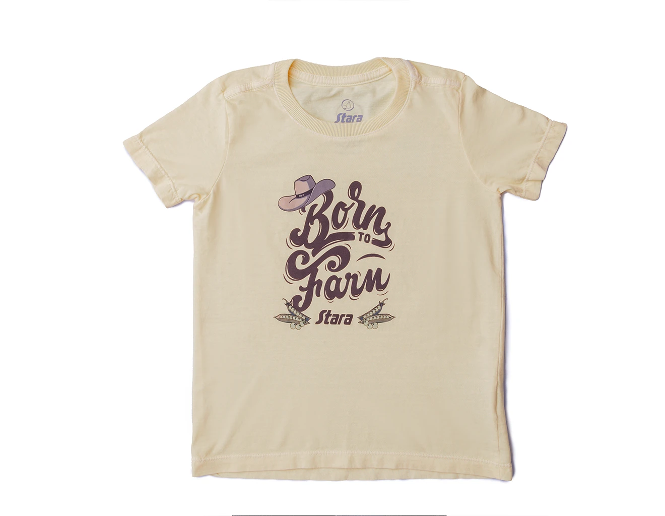 Детская футболка светло-желтого цвета