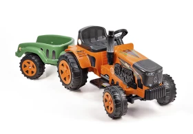 Игрушечный трактор Stara с аккумулятором и прицепом